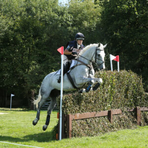 Trendy Magic Touch competing at Shelford Manor ridden and owned by Katie Stephens Grandy