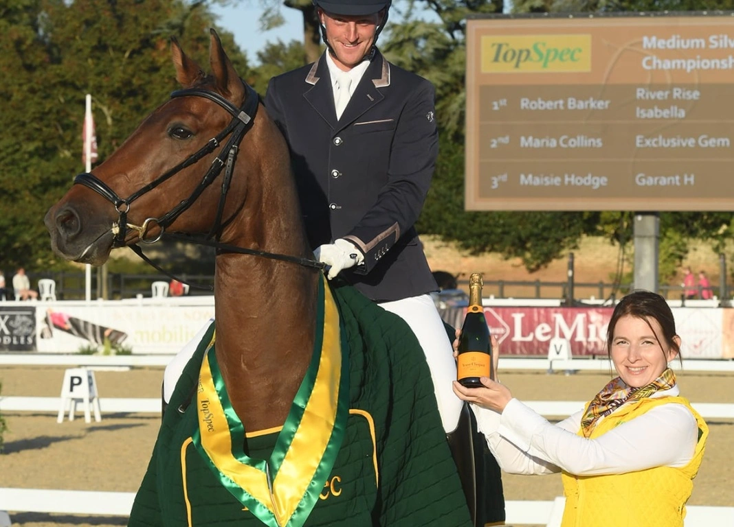 Third Title for Rob Barker in TopSpec Medium Silver at British Dressage National Championships