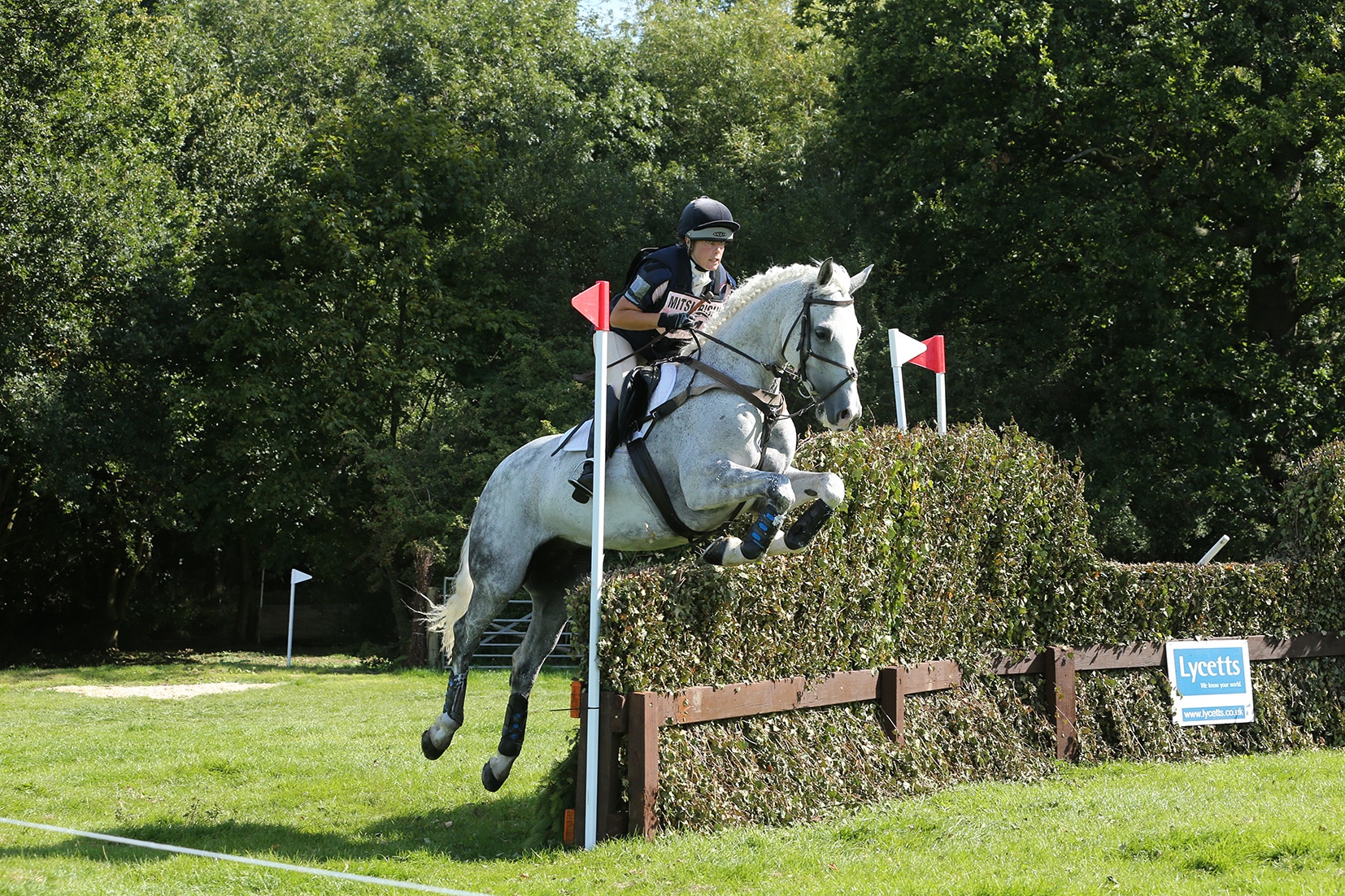 Trendy Magic Touch competing at Shelford Manor ridden and owned by Katie Stephens Grandy